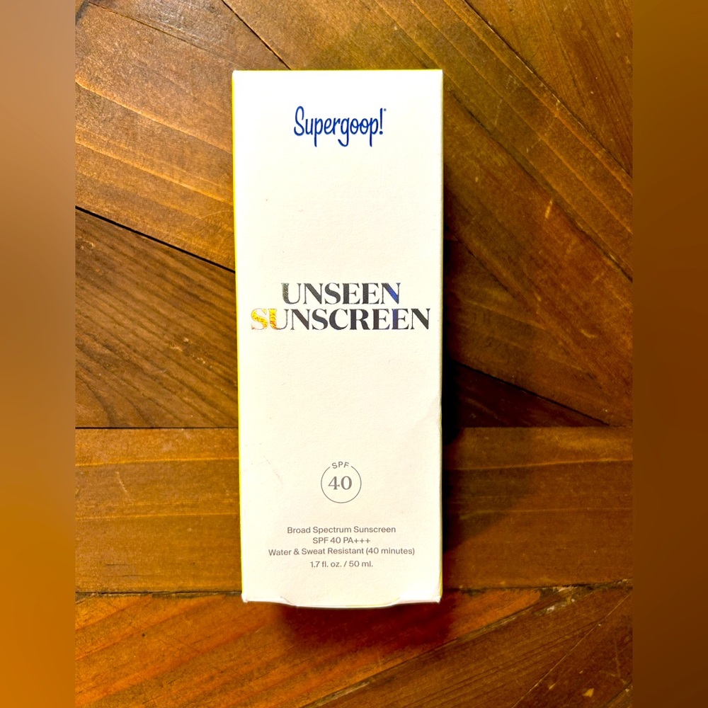 Brand new unopened Supergoop! Unseen Sunscreen